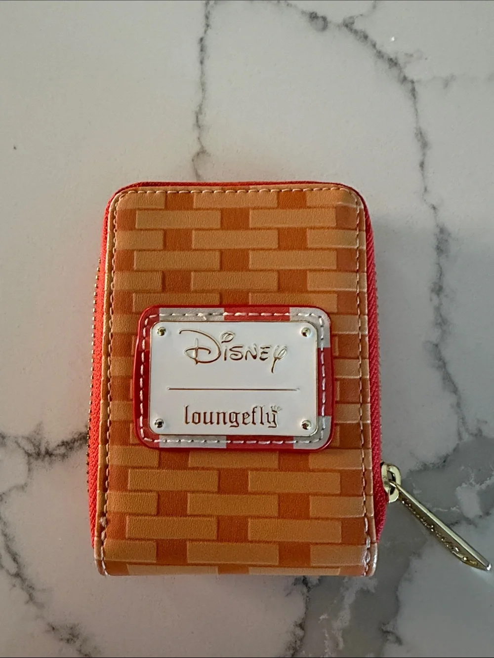 Disney Loungefly Red Checkered Mickey & Friends Zip Card Holder Wallet - Picture 2 of 5